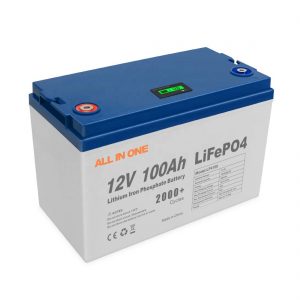 ALL IN ONE Hot Sales Energy Solar Lithium Batteries Storage Software BMS Control Rechargeable Deep Cycle 12V 100Ah LiFePO4 Battery
